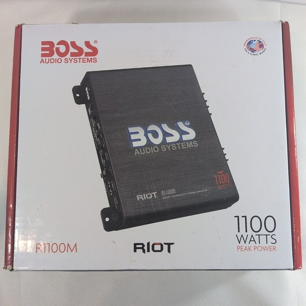 Boss Audio Systems R1100M Riot 1100 Watt Monoblock Power Amplifier NEW OPEN BOX
